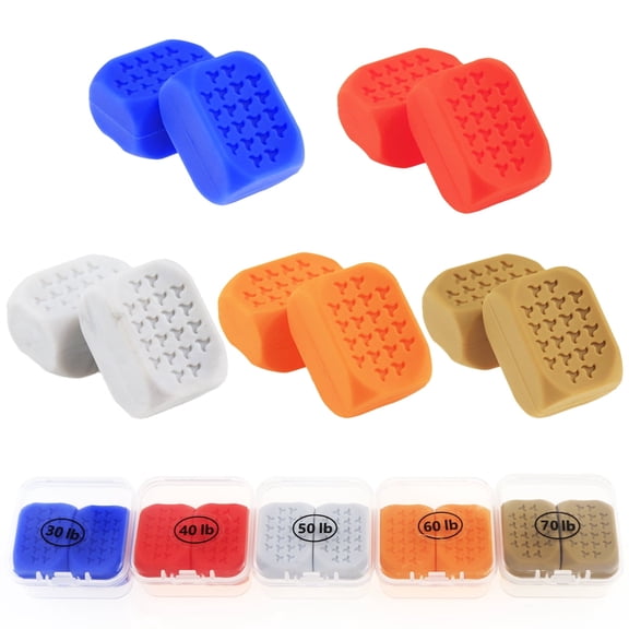 Silicone Jaw Trainer for Men and Women, Jaw Exerciser Set, 5 Resistance, Facial Muscle Training Equipment, Portable Workout Accessory with Carrying Case, 10 Count