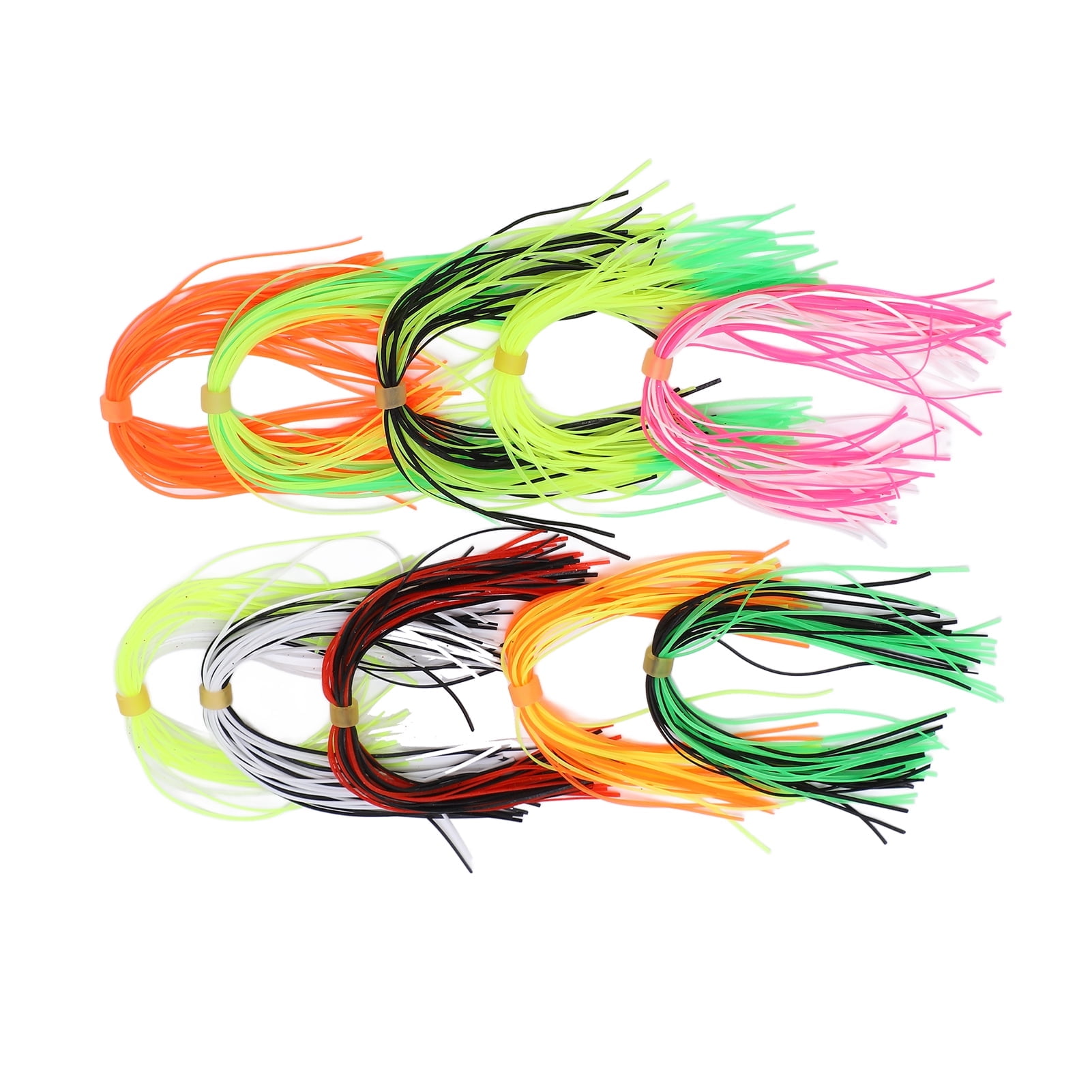 Jig Skirts Lures Kit Replacement Skirts for Spinnerbait Skirts 88 Strands  Quick Change Jig Skirts Fishing Bait Accessories