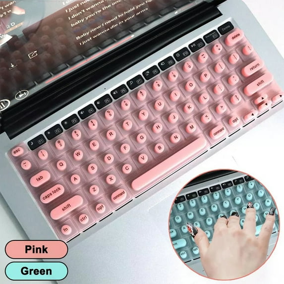 Silicone Keyboard Cover for Long Nails - Raised Typing Protector for Office, Study & Work - Anti-Slip Laptop Key Cover Film