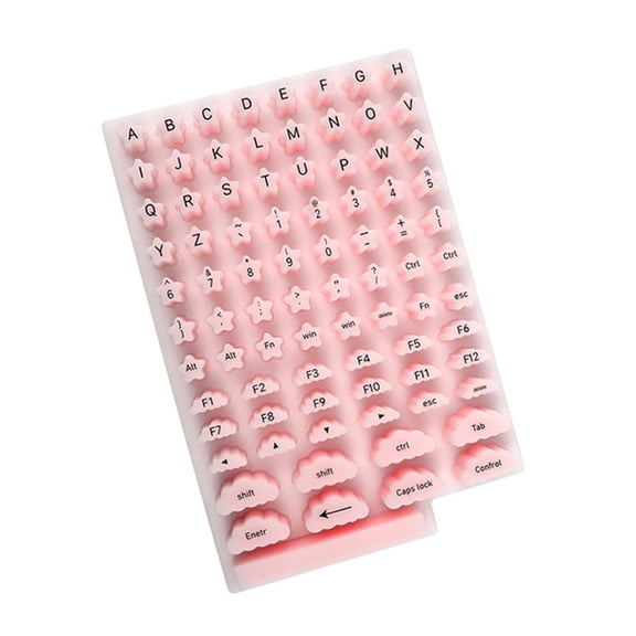 Silicone Keyboard Protector Covers Keycap Height Increaser Stickers Nail-Friendly Keyboard Risers For Ergonomic Typing