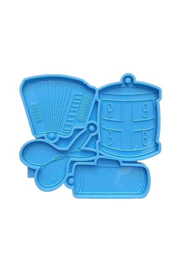 Silicone Keychain Pendant Mold Bread Maker Resin Crafting Mold for Luggage Tags Earring Jewelry Making Epoxy Molds Craft