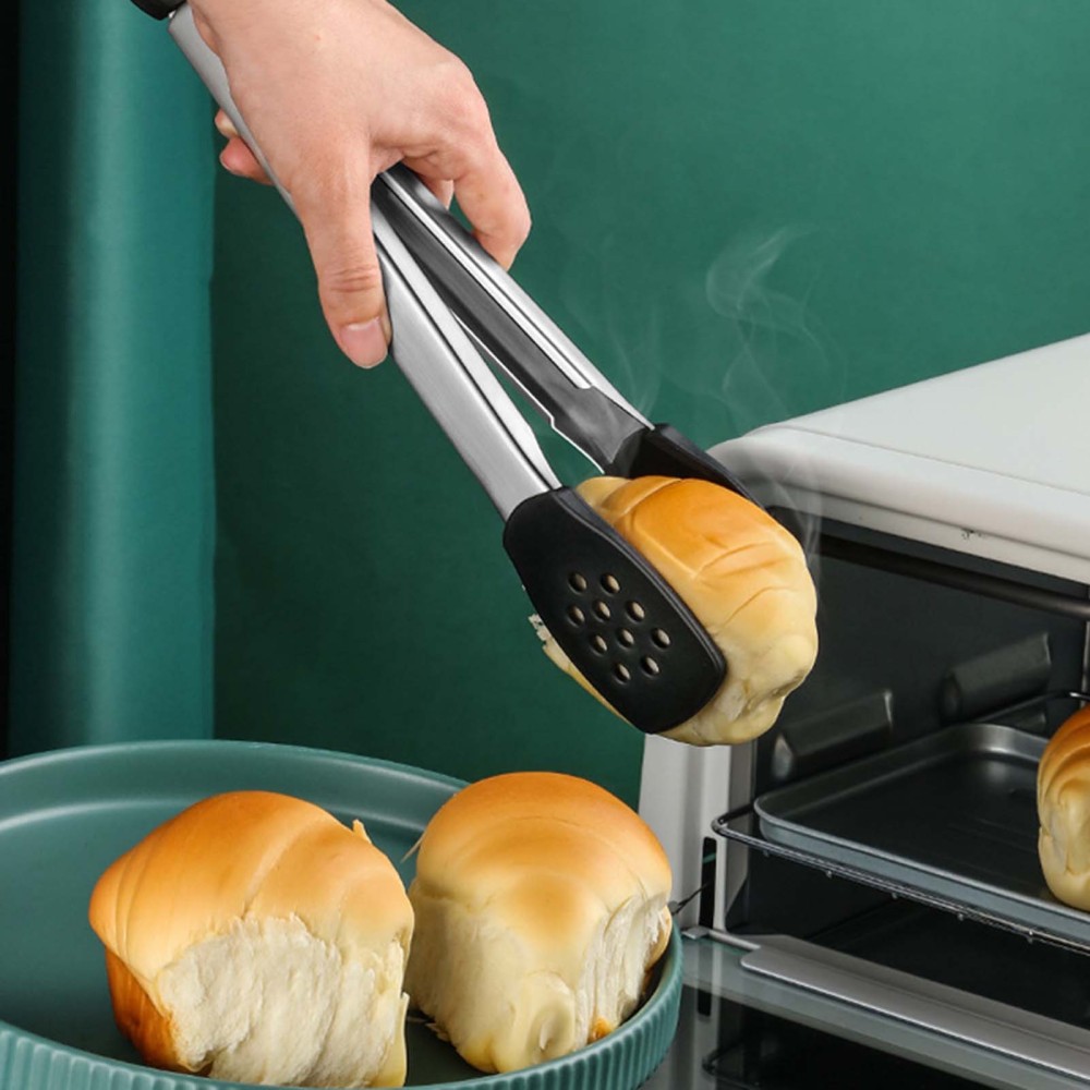 Silicone Kitchen Cooking Tongs BPA Free Nonstick Food Tong for Outdoor