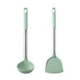 thumbnail image 1 of Silicone Kitchen Cooking Utensils Set, 2PCS Premium Set with Stainless Steel Handle for Nonstick Cookware, 1 of 5