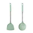 thumbnail image 1 of Silicone Kitchen Cooking Utensils Set, 2PCS Premium Set with Stainless Steel Handle for Nonstick Cookware, 1 of 5