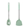 thumbnail image 1 of Silicone Kitchen Cooking Utensils Set, 2PCS Premium Set with Stainless Steel Handle for Nonstick Cookware, 1 of 5