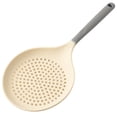 thumbnail image 1 of Silicone Kitchen Ladle Strainer, Large Slotted Spoon with High Heat Resistant Non Stick Cooking Skimmers for Draining, Spoon Drainer with Long Handled, 1 of 5