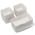 thumbnail image 1 of The Silicone Kitchen Reusable Silicone Bento Baking Cup, Non-Toxic, BPA Free, Dishwasher Safe Bento Box Accessories Lunch Box Dividers, Square and Rectangle, 24 Pack, White, 1 of 8
