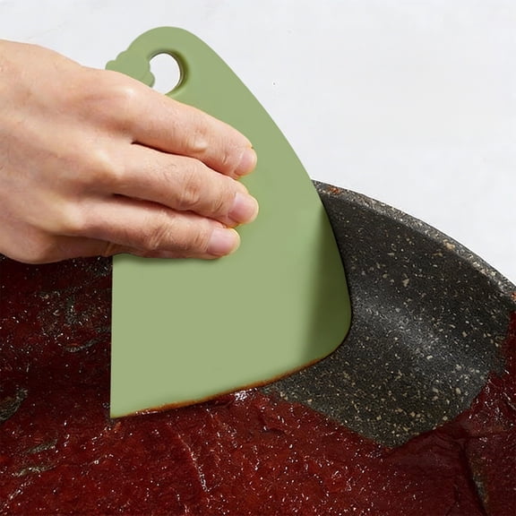 Silicone Kitchen Scraper for Stove and Pan Cleaning, Flexible Soft Degreasing Tool for Nonstick Cookware and Multi-Surface Use