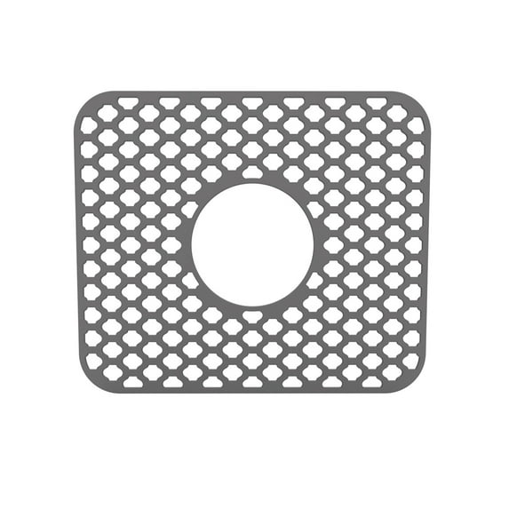 Silicone Kitchen Sink Mat Dish Drying Mat Sink with Center Drain Protect Sink from Stains, Scratches, Dishwasher Safe Sink Dish Rack Easy Kitchen Drains Strainers