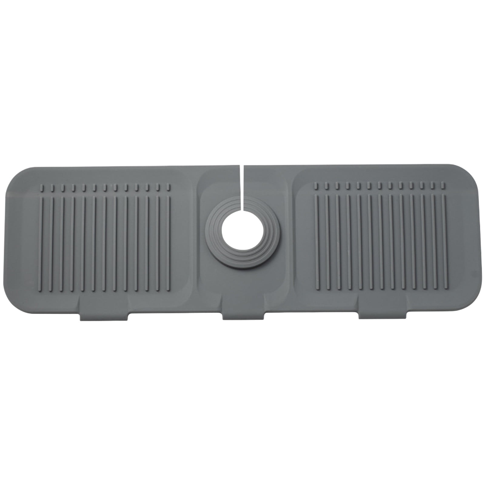 Silicone Kitchen Sink Splash Guard Faucet Mat, Slope Faucet Draining