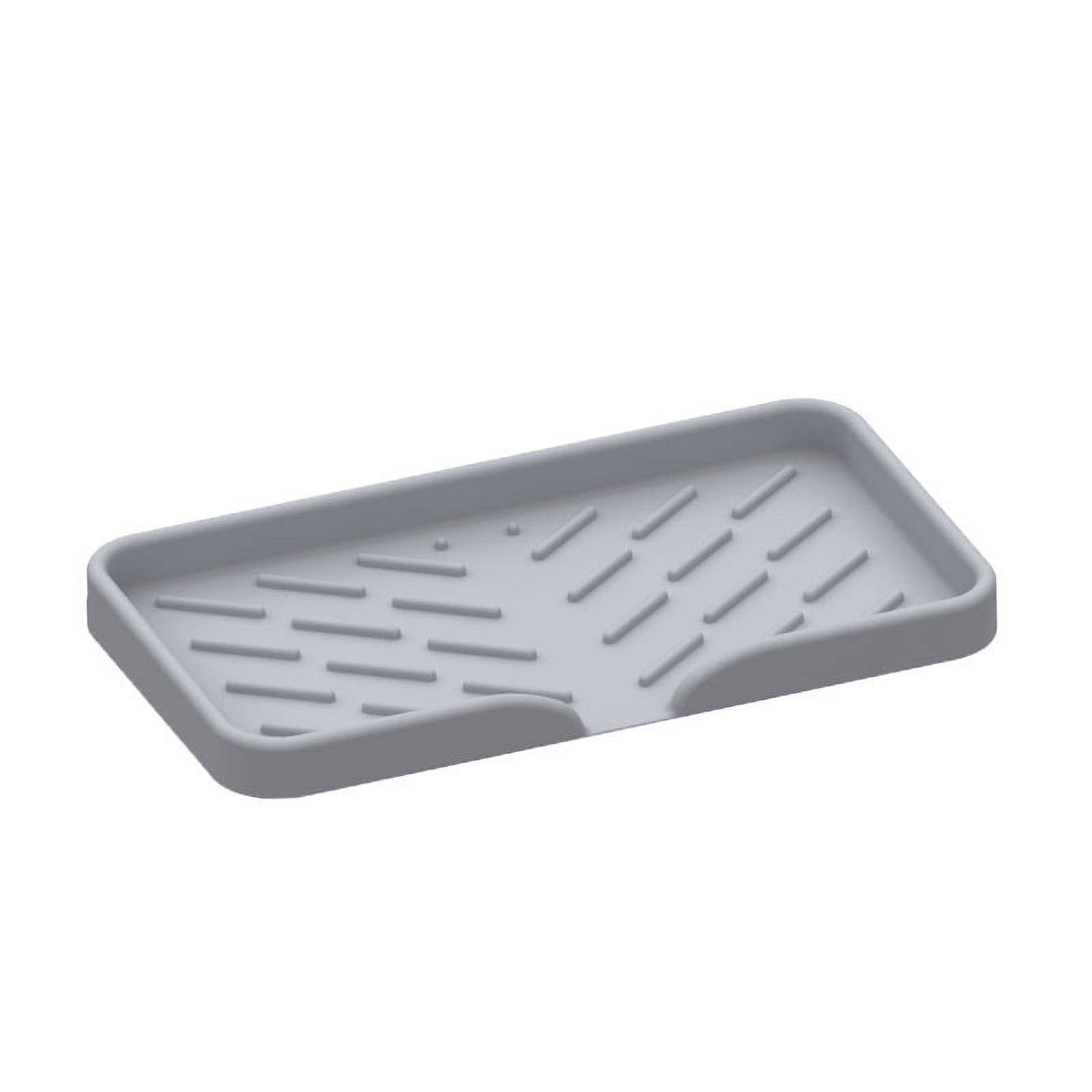 Silicone Kitchen Soap Tray, Kitchen Counter Sink Tray/Soap Bottle