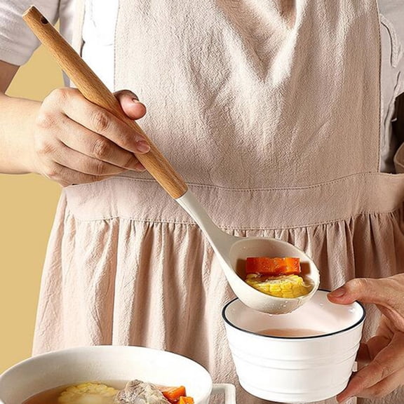 Silicone Kitchen Spatula, Household Soup Spoon, Food-Grade Stir-Fry Spoon, Tortilla Frying Spoon Set, Combination