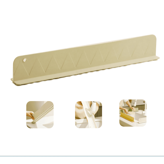 Silicone Kitchen Splash Guard Countertop Backsplash Protective Barrier No Drill Setup Heat Resistant Moisture Proof Easy to Clean
