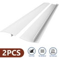thumbnail image 1 of Silicone Kitchen Stove Counter Gap Cover Long & Wide Gap Filler (2 Pack) Seals Spills Between Counters, Stovetops, Washing Machines, Oven, Washer, Dryer - Heat-Resistant and Easy Clean (21in,White), 1 of 10