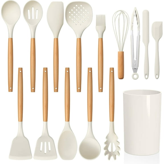 Silicone Kitchen Utensil Set, 12PCS Heat Resistant Kitchen Gadgets and Tools