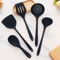 thumbnail image 1 of Silicone Kitchen Utensil Set | Heat-Resistant Spatula, Spoon & Ladle | Red or Green | Non-Scratch Cooking Tools for Everyday Meals, 1 of 6