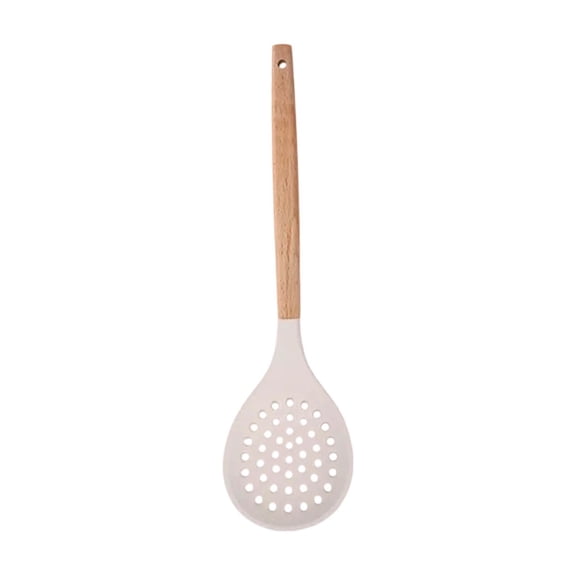 Silicone Kitchen Utensil Set Non Stick Cooking Tools Set,Heat Resistant Silicone Spatula Spoon Kitchen Utensils Set,Wooden Handle Non Stick Cookware Safe Utensil Set,Durable Easy Clean Kitchen Tool