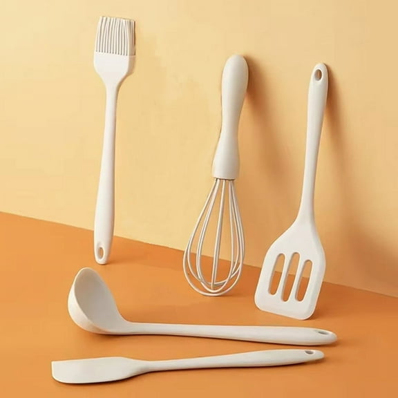 Silicone Kitchen Utensils Food-Grade Non-Stick Cooking and Baking Tool Scraper Silicone Oil Brush Whisk Kitchen Tools