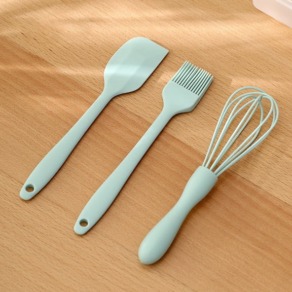 Silicone Kitchenware Halloween Christmas And Thanksgiving Mini Bake Set. Includes Mini Spatula Whisk And Basting Brush. Fall Baking Set.