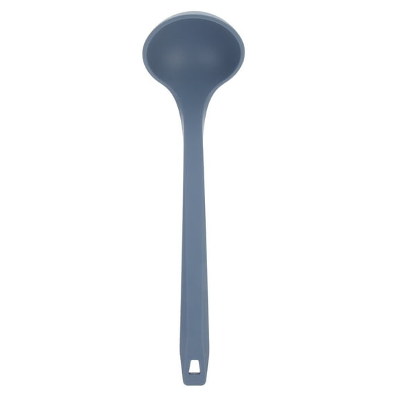 Silicone Ladle Spoon Nonstick Kitchen Soup Serving Spoon Blue