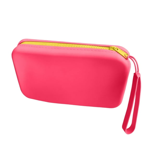 Silicone Large Makeup Travel Toiletry Organizer Bag For Women Portable Zipper Pouch Cosmetic Storage Purse