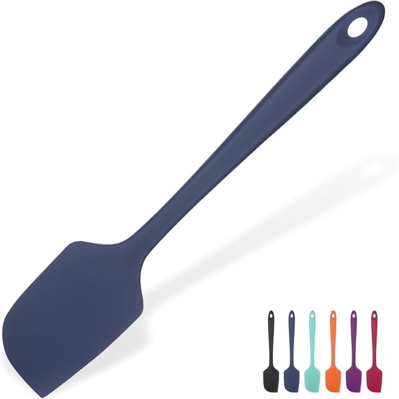 Silicone Large Spatula, High Temp 600ºF, 11.38in, Midnight Blue | Food ...