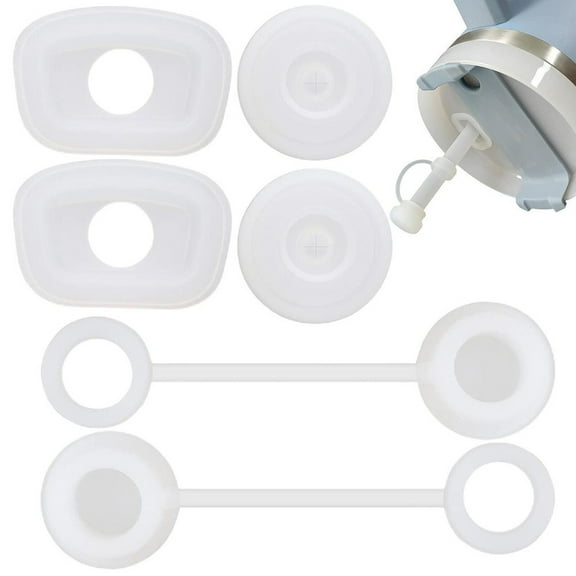 Silicone Leak-Proof Spill Stopper for Stanley Cup 1.0 and 2.0 with Anti-Spill Lid for Tumblers