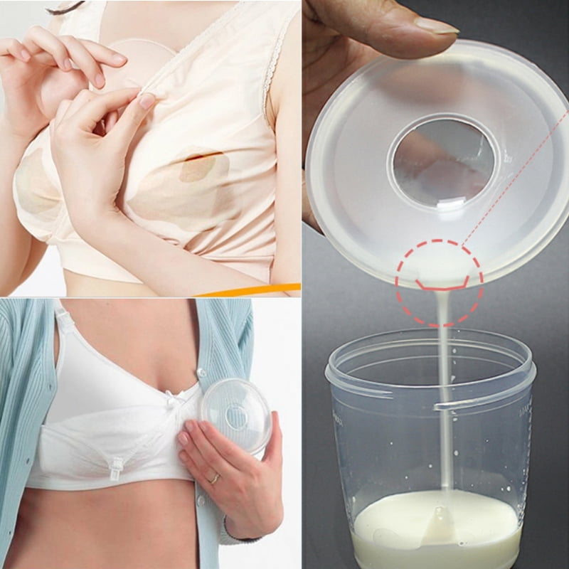 2pcs Milk Savers With 1pcs Dustproof Storage Box, Silicone Breast Milk  Collector With Scale Marks Portable Breast Pump For Breast Feeding,  Leak-proof