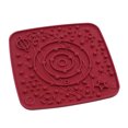 thumbnail image 1 of Silicone Lick Mat for Dogs & Cats â Slow Feeder Licking Pad for Anxiety Relief, Boredom Reduction & Mess-Free Feeding â Non- Suction Cups, Easy Clean Pet Enrichment Toy (7"x7"), 1 of 8