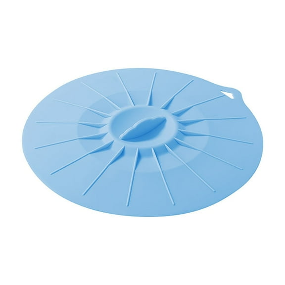 Silicone Lids Set for Microwave Splatter Covers 5 Sizes Reusable Stretchable Food Storage Seals Made for Bowls Pots Plates Cup Pans,10 cm,12 cm,15 cm,20 cm,25 cm,Light Blue