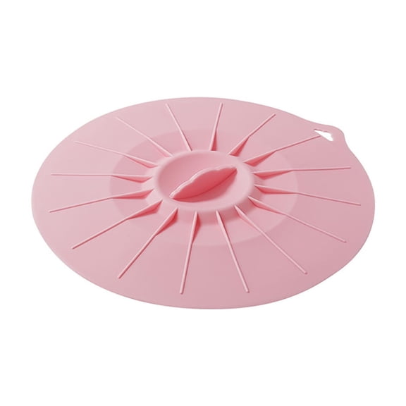 Silicone Lids Set for Microwave Splatter Covers 5 Sizes Reusable Stretchable Food Storage Seals Made for Bowls Pots Plates Cup Pans,10 cm,12 cm,15 cm,20 cm,25 cm,Pink
