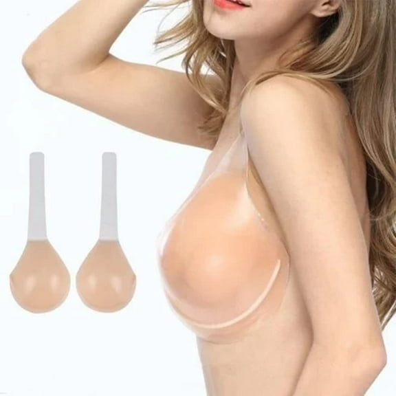 Silicone Lift Adhesive Bra（1 Pair）, Invisalift Bra, Invisible Lift Up Bra, Conceal Lift Bra, Invisilift Bra for Large Breast, Adhesive Lift Invisible Shoulder Strap Reusable