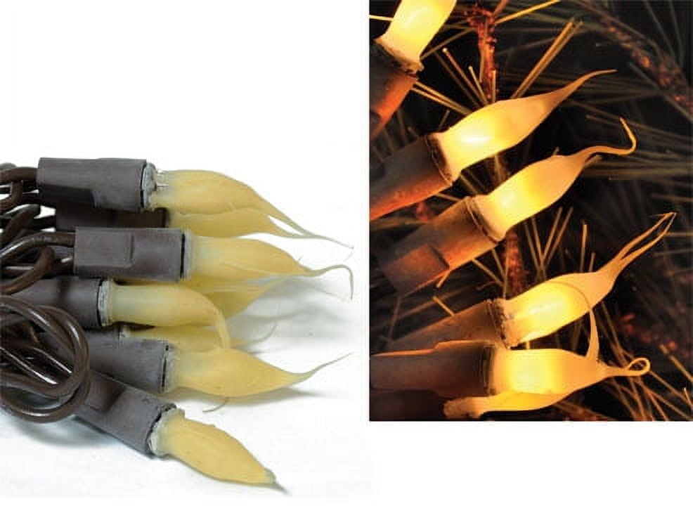 Silicone Lights Brown Cord 10ct