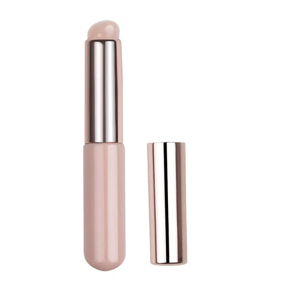 Silicone Lip Brush Applicator with Cover - Reusable Makeup Tool for Lip Gloss & Concealer