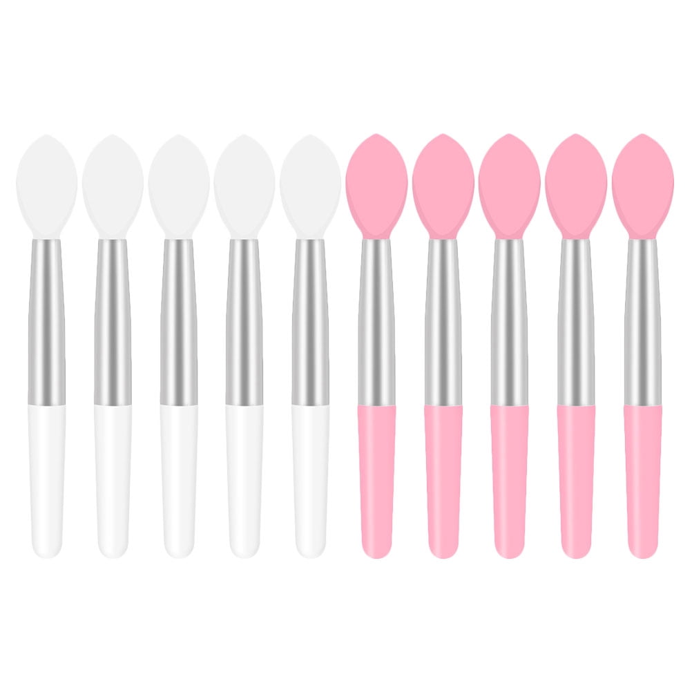 Silicone Lip Brush Gloss Applicators Makeup Sponge Cleaner Small Lipstick Silica Gel Baby Travel 10 Pcs