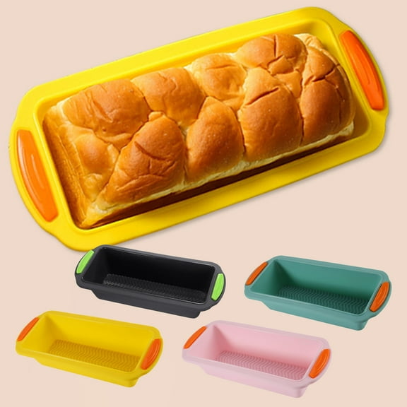 Silicone Loaf Pan Baking under $5! Cagogo Silicone Bread and Loaf Pan, Non-stick Baking Mold for Kitchen, Bread Quiche Meatloaf Lasagna Pan, Foldable Baking Tool