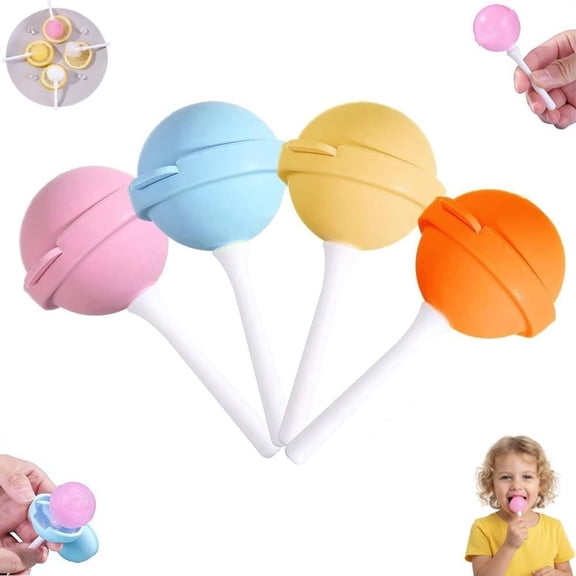 Silicone Lollipop Ice Cream Maker Molds,2026 New Reusable Large Lollipop-Shaped Ice Mold,Colorful DIY IcePop Maker for Summer Parties,Round Sphere Frozen LollipopMaker for Juice,Yogurt & FrozenTreats