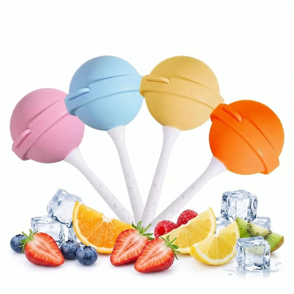 Silicone Lollipop Ice Cream Maker, Reusable Homemade Lollipop Molds