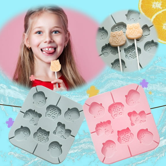 Silicone Lollipop and Candy Molds, Reusable Chocolate and Sugar Mold Set for Homemade Bakeware