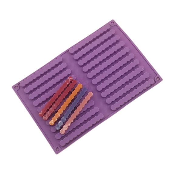 Silicone Long Strip Mold 20 Cavity Straight Wavy Twist Shapes For ...