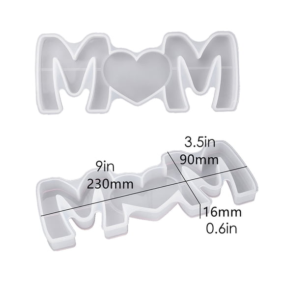 Silicone Love & Mom Resin Casting Mother's Day Gift Epoxy Mould Craft Tool