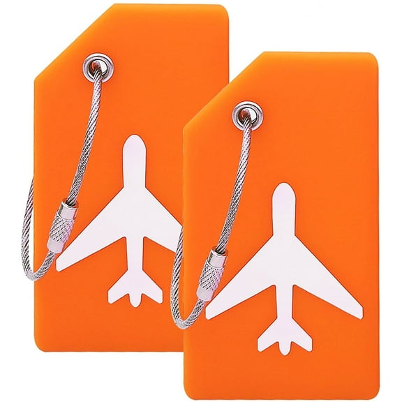 "Silicone Luggage Tag with Name ID Card Perfect to Quickly Spot Luggage Suitcase"