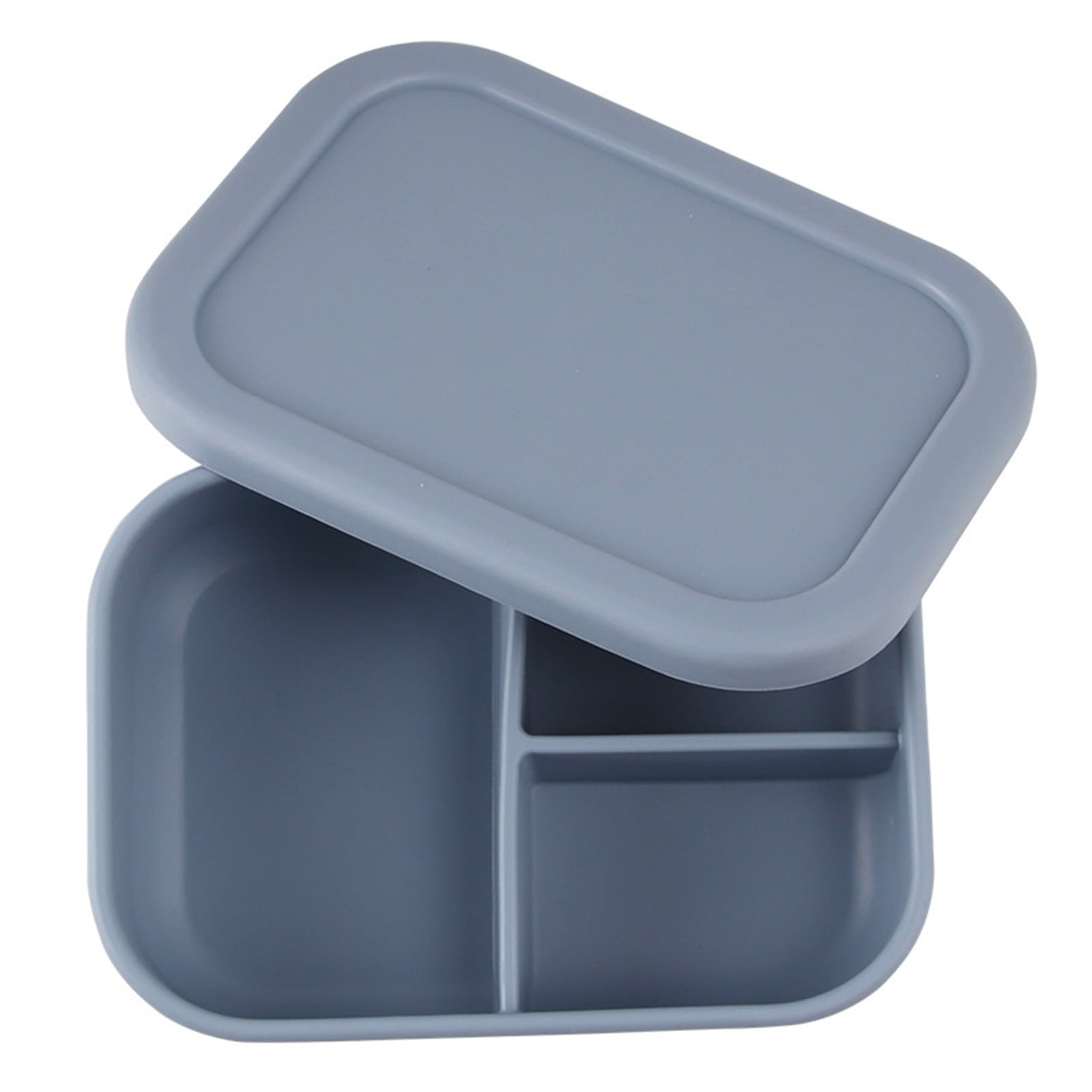 Silicone Lunch Box With Compartments Leakproof Box For Kids And Adults