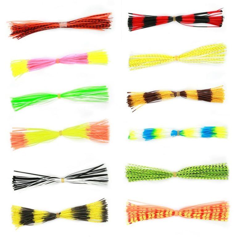Silicone Lure Skirt, Spinnerbait Skirts, Fishing Accessory Fly Tying  Supplies Fishing Supplies For Fishing DIY Spinnerbaits Jig Lure