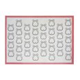 thumbnail image 1 of Silicone Macaron Baking Mat Non Stick Heart Pattern Template Border Thick Sheet Durable Silicone Baking Mat For Oven And Bbq Non Stick Reusable Baking Sheet Heat Kitchen Mat Red1 - One Size, 1 of 6