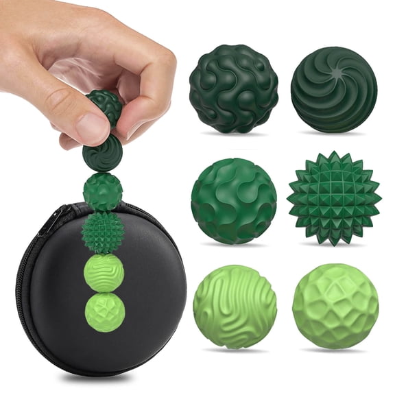 CEREECOO Magnetic Balls Fidget Toys for Adults & Teens, 6 Pcs Magnet Balls for Stress Relief, Cool Office Desk Gadgets & Gift for Men Women