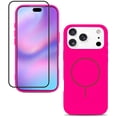 thumbnail image 1 of Silicone Magnetic Case for iPhone 17 ProMax,Shockproof Slim Cover Full Covered Camera Protection Slim Drop Proof Durable Protective Cases - Rose, 1 of 6