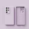 thumbnail image 1 of Silicone Magnetic [Compatible with MagSafe] Designed for Samsung Galaxy S25 Ultra Case, Luxury Lightweight Slim Fit Soft Skin Friendly Phone Cover for Women Men for Galaxy S25 Ultra - Purple, 1 of 9