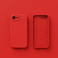 thumbnail image 1 of Silicone Magnetic [Compatible with MagSafe] Designed for iPhone 16e Case, Luxury Lightweight Slim Fit Soft Skin Friendly Phone Cover for Women Men for iPhone 16e - Red, 1 of 6