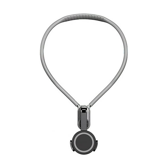 Silicone Magnetic Neck Mount Quick Release Hold POV Perspective Bracket for Cell Phone Action Camera Live Riding,B,Black